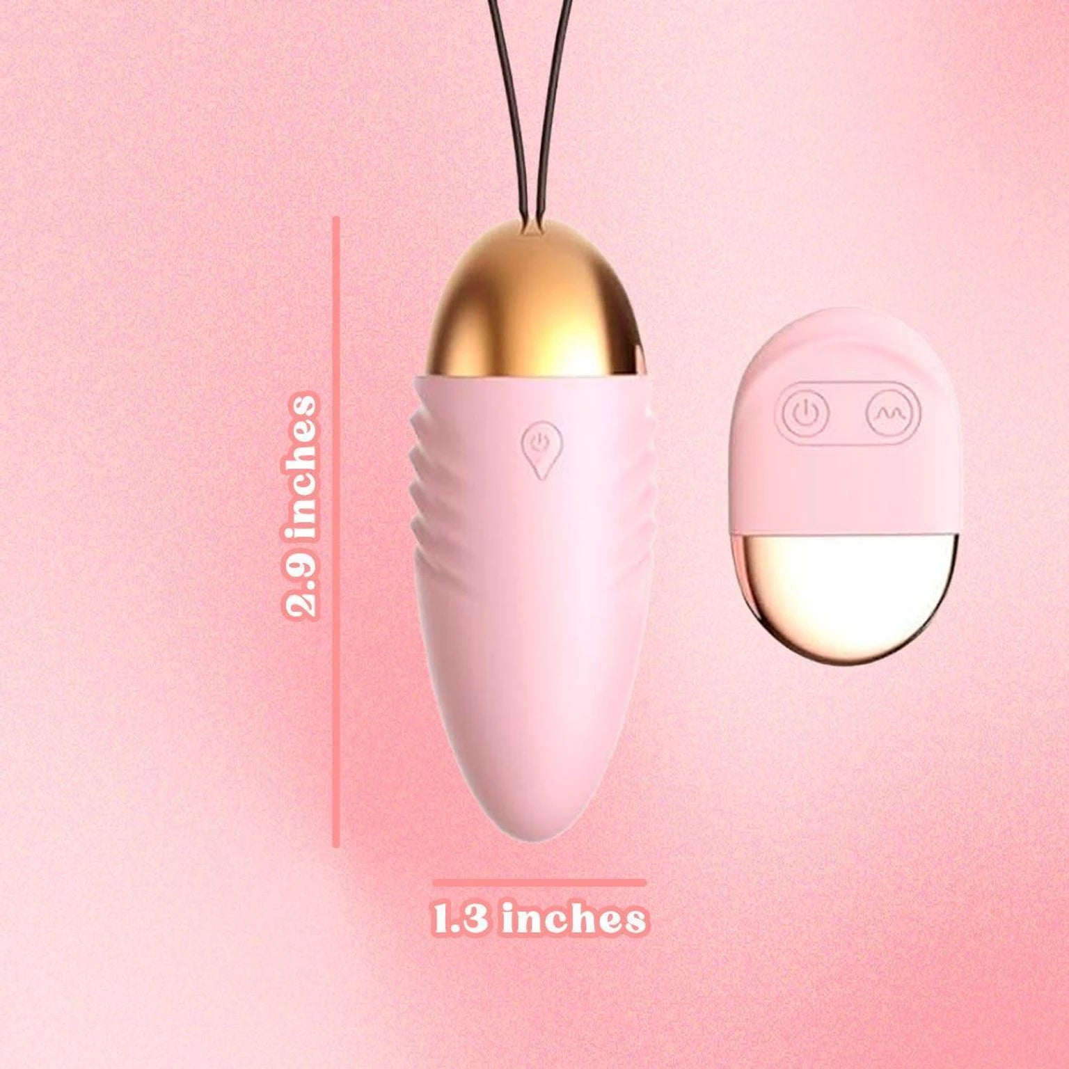 Wireless Remote Control Premium Vibe Massager 10 Mode Vibration Massager | USB Charging Massager (Pink)