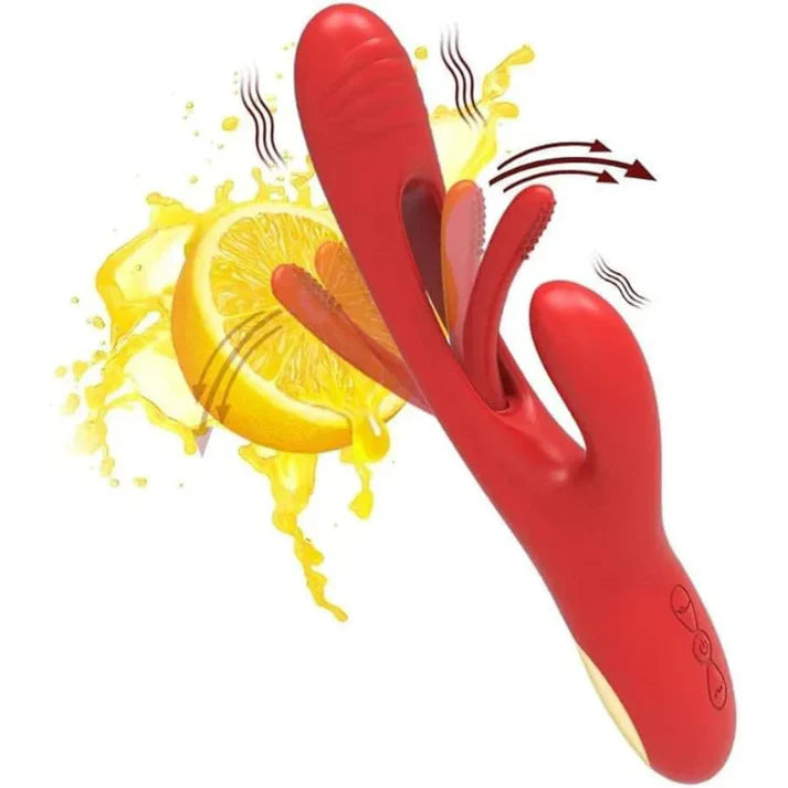 Silicone G-spot Tapping Clitoral Stimulator Vibrator