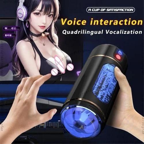 Automatic Male Masturbator 7 Thrusting Rotating Vibrating Sucking Sex Machines with Penis Pump Masturbation Cup Adult