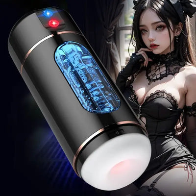 Automatic Male Masturbator 7 Thrusting Rotating Vibrating Sucking Sex Machines with Penis Pump Masturbation Cup Adult