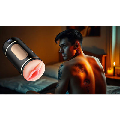 Automatic Male Masturbator 7 Thrusting Rotating Vibrating Sucking Sex Machines with Penis Pump Masturbation Cup Adult